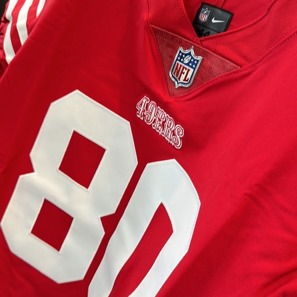 Jerry Rice San Francisco 49ers Nike Vapor Elite Retired Player Jersey - Scarlet - Picture 4 of 8